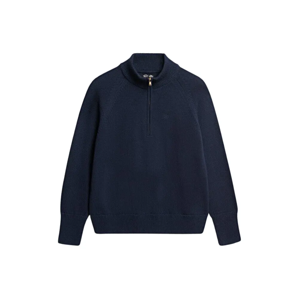 Pull Superdry Pull à demi zip en tricot de coton classique US 8