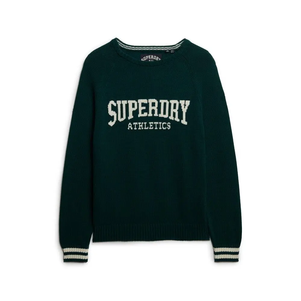Sweat shirt Superdry Pull tricoté graphique intarsia décontracté US 8