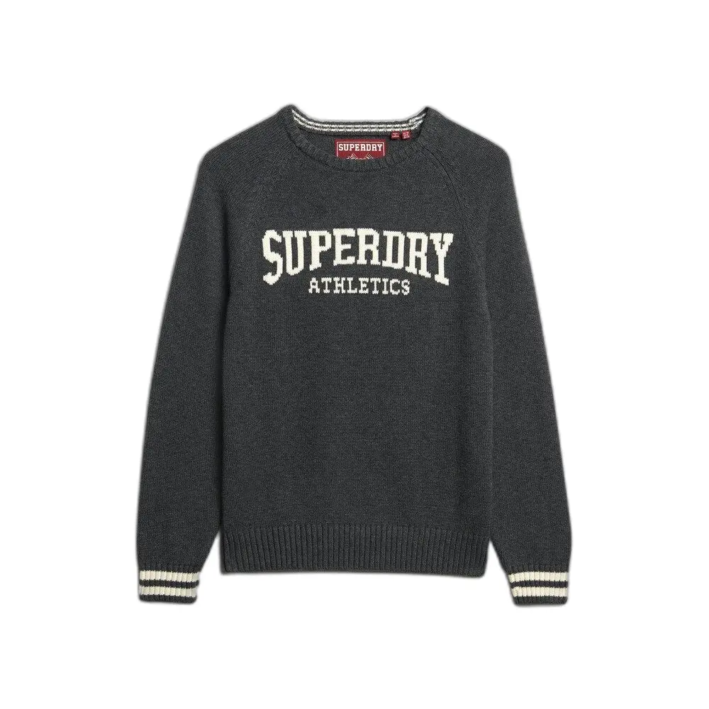 Pull Superdry Pull tricoté à motif graphique intarsia décontracté US 14