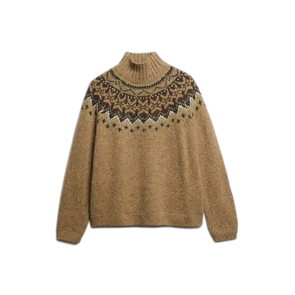 Sweat shirt Superdry Pull à col roulé Fairisle US 8