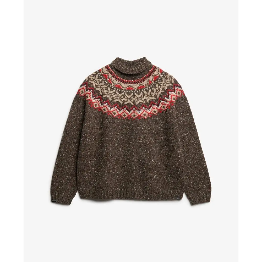 Pull Superdry Pull à col roulé Fairisle US 12