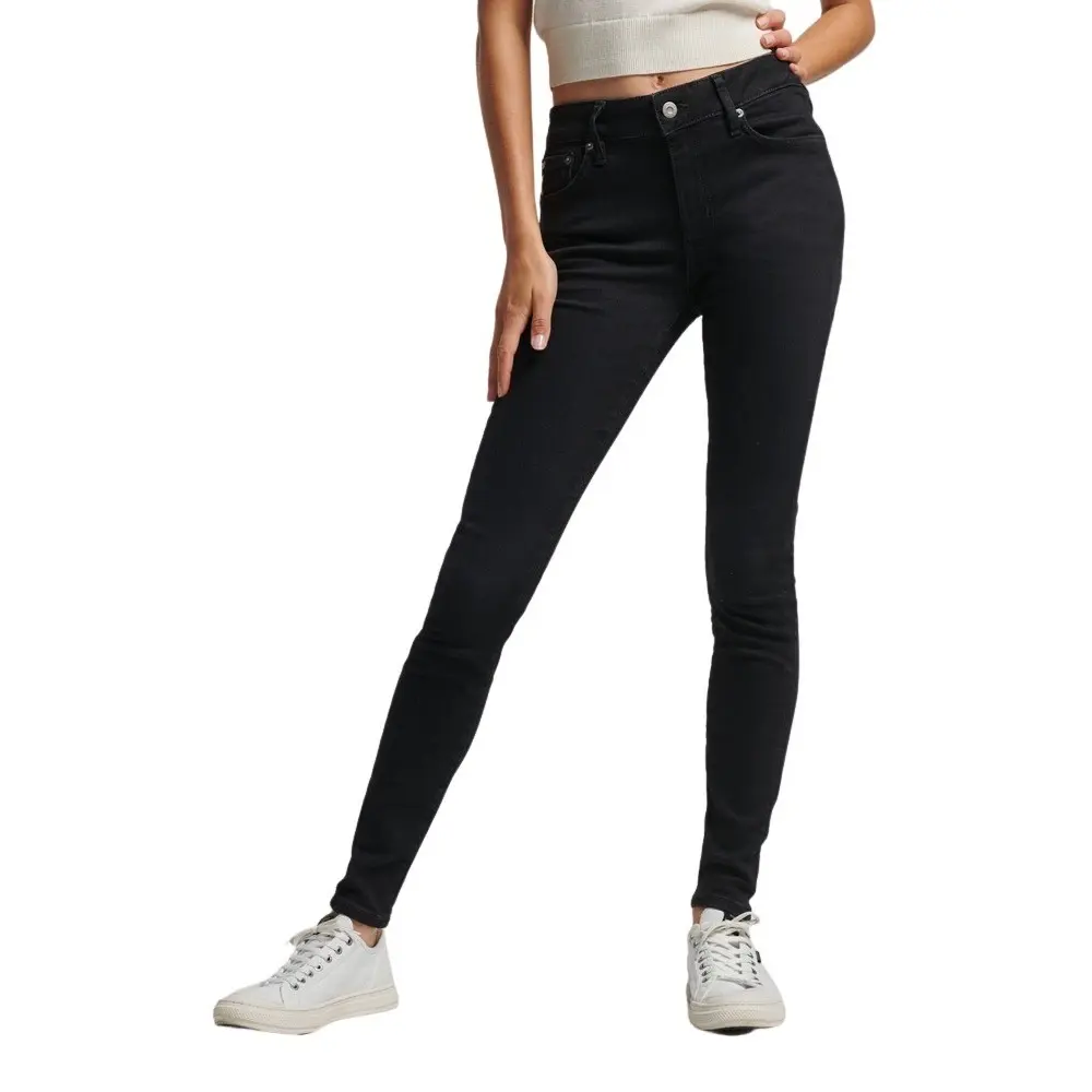 Jeans skinny donna a vita media in cotone bio Superdry Vintage