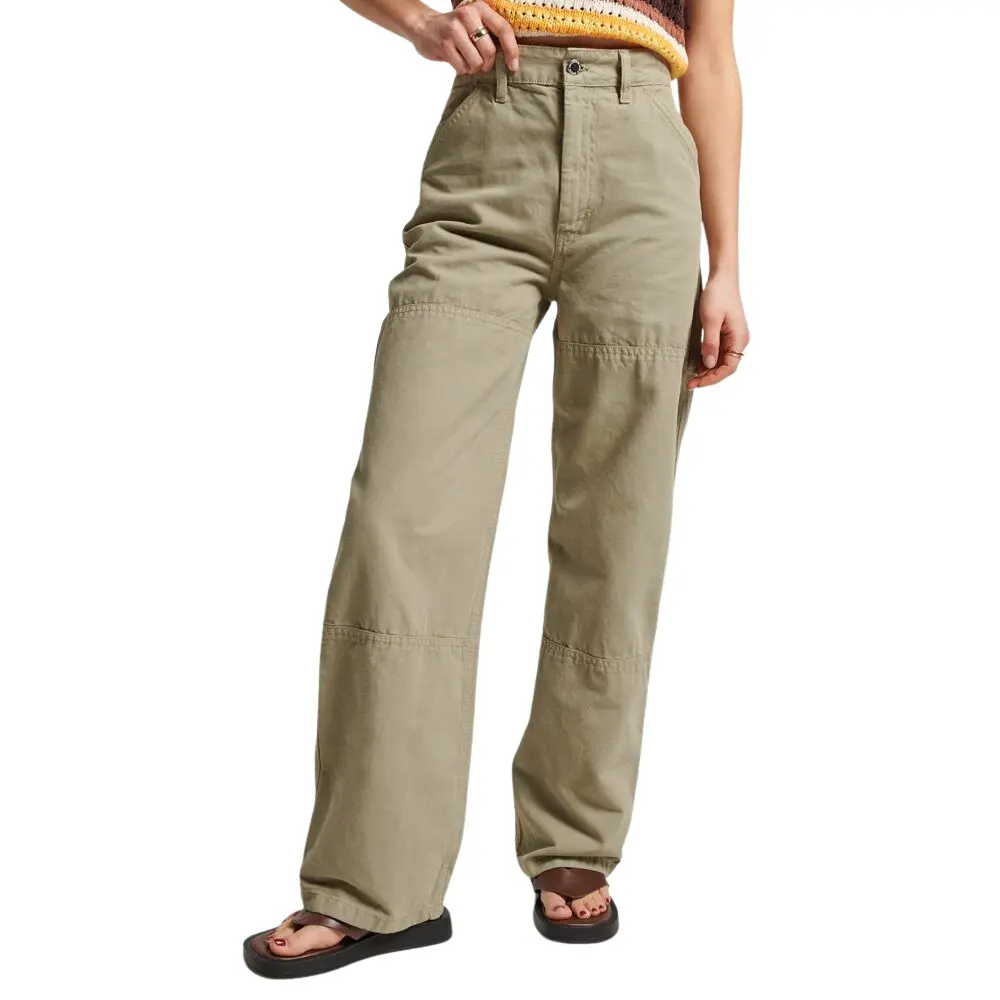Pantalon de charpentier large en coton bio femme Superdry Vintage
