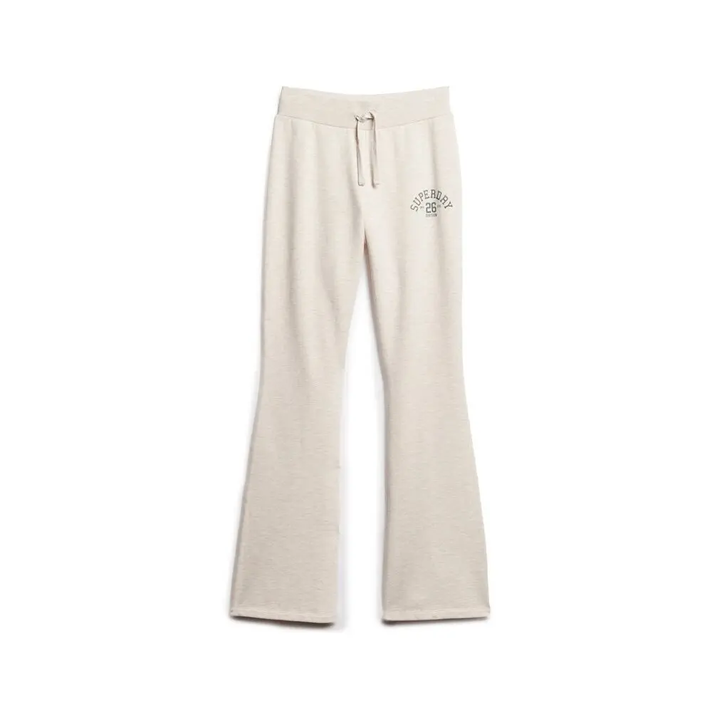 Vrouwelijke flared joggingsbroek van jersey Superdry Athletic Essential