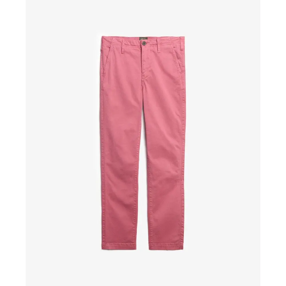 Pantaloni chino a vita media donna Superdry