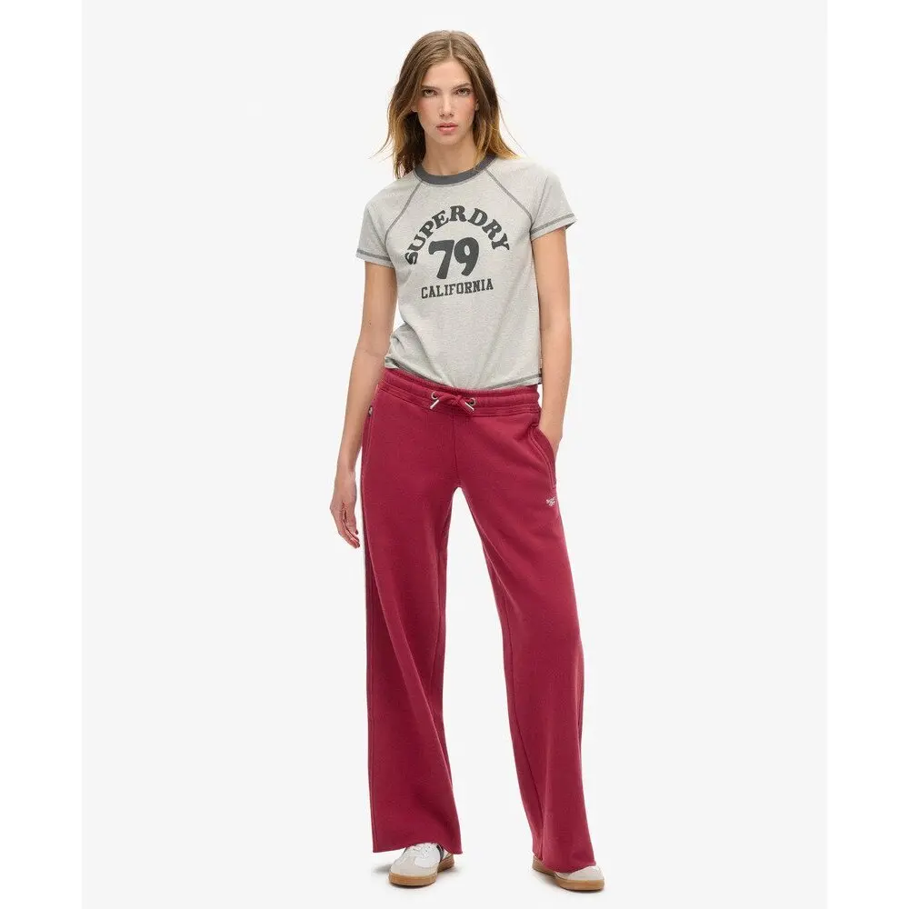 Pantaloni della tuta dritti da donna Superdry Essential Logo