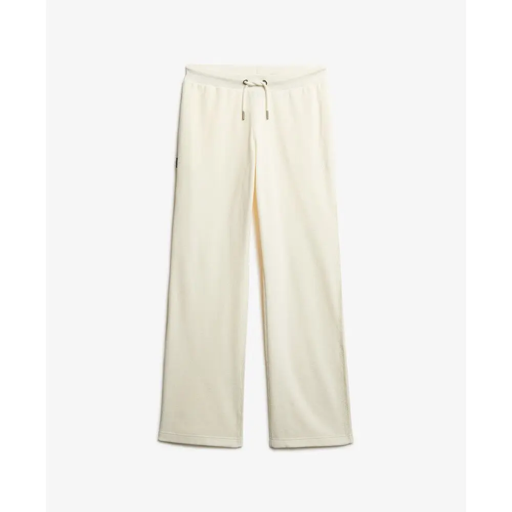 Pantalon de jogging large en velours femme Superdry