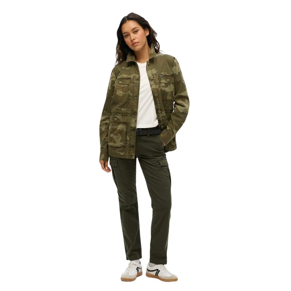 Slim Cargo-Hose mit mittelhoher Taille für Damen Superdry