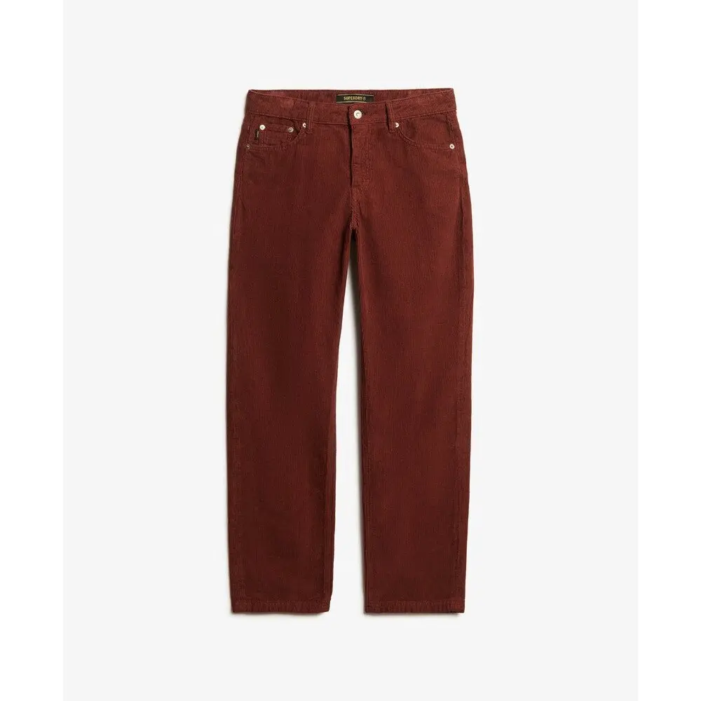 Chinots Superdry Pantalon en velours à jambe droite FR