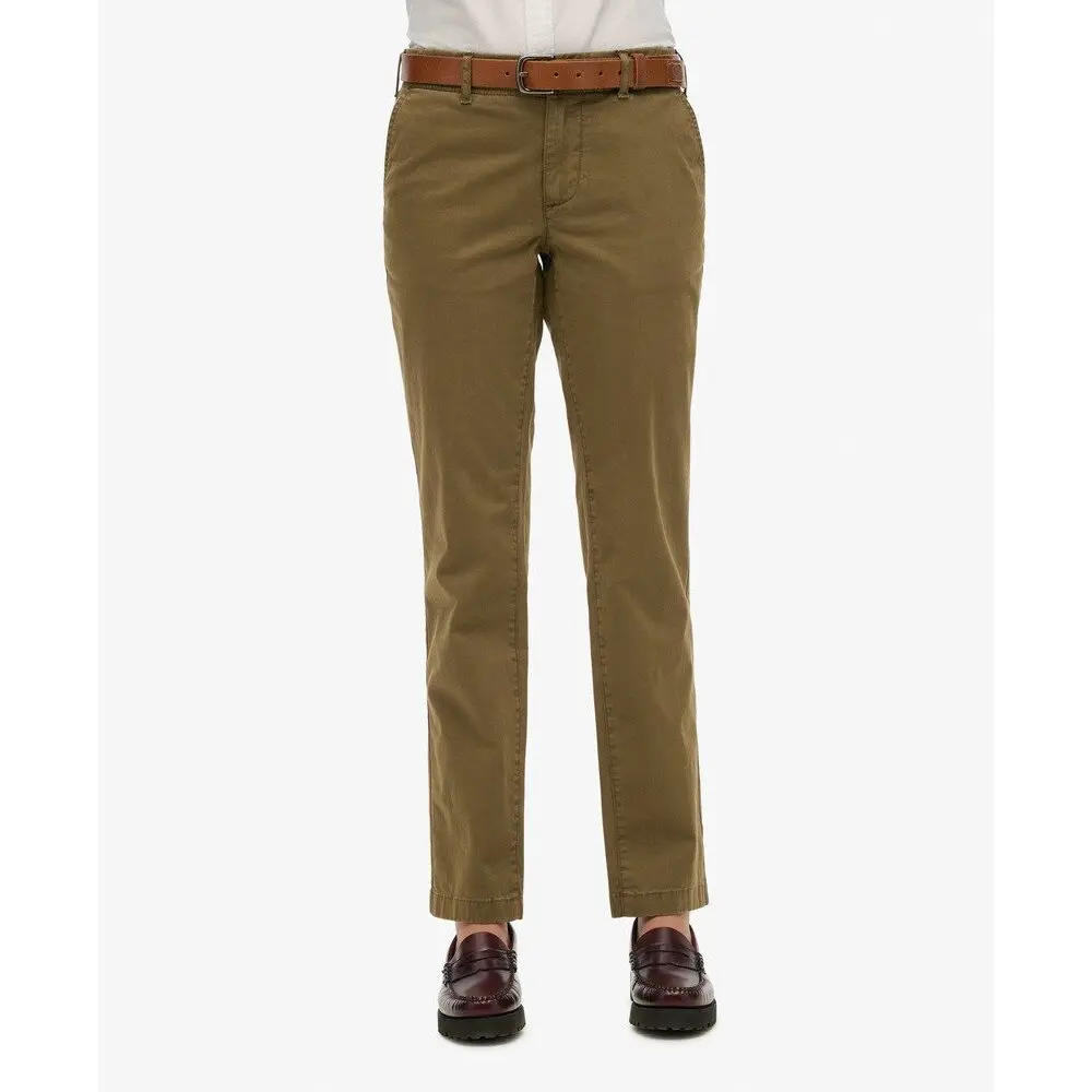 Pantalon chino à taille mi haute femme Superdry