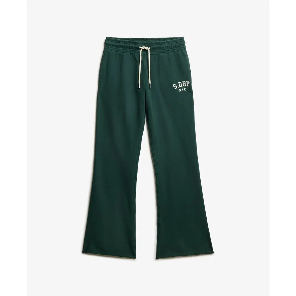 Pantalon de jogging flare brodé femme Superdry Athletic