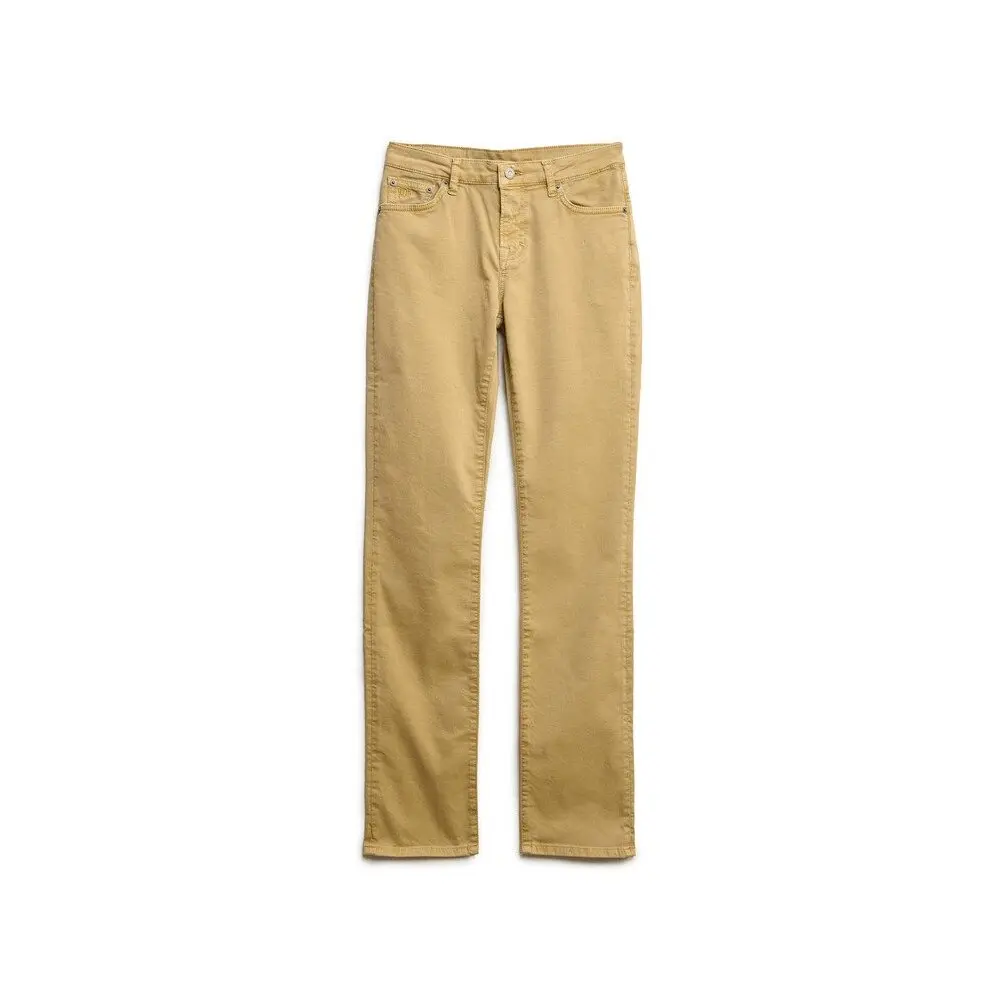 Pantaloni slim in satin a vita media donna Superdry