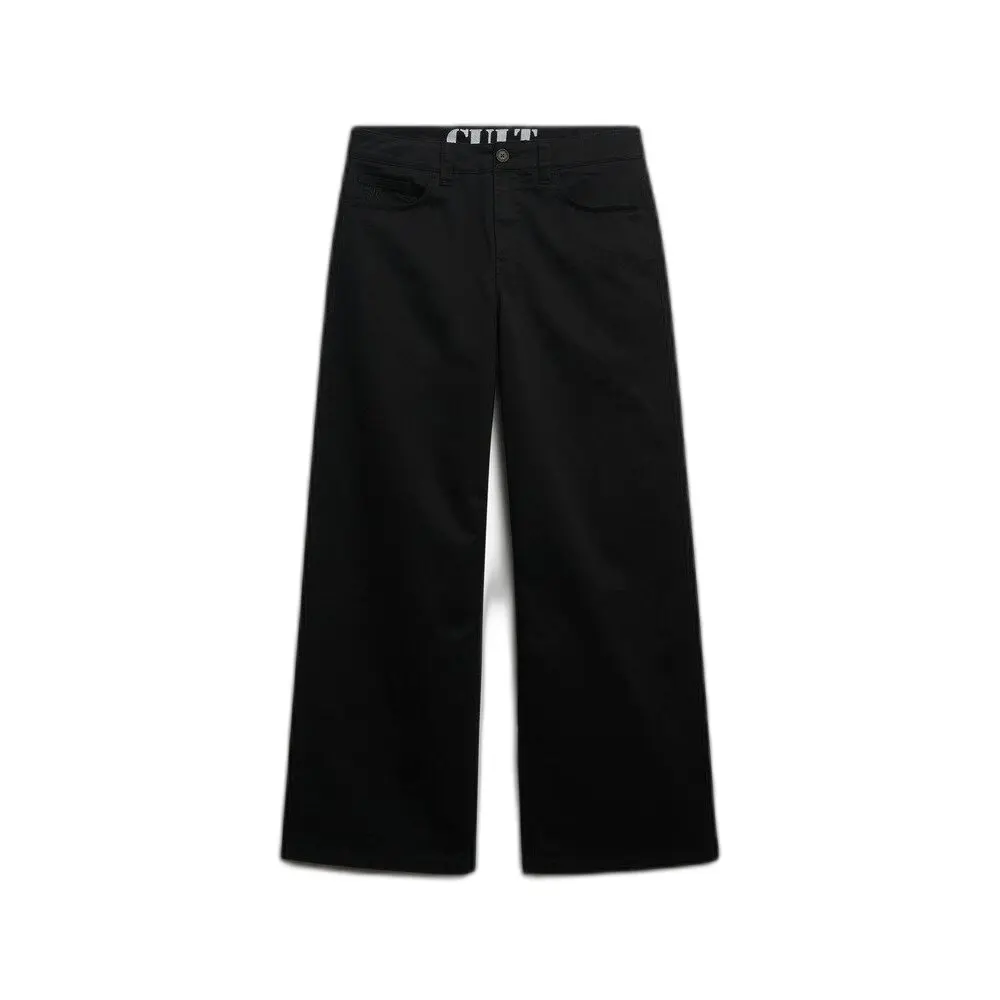 Pantalon chino baggy femme Superdry