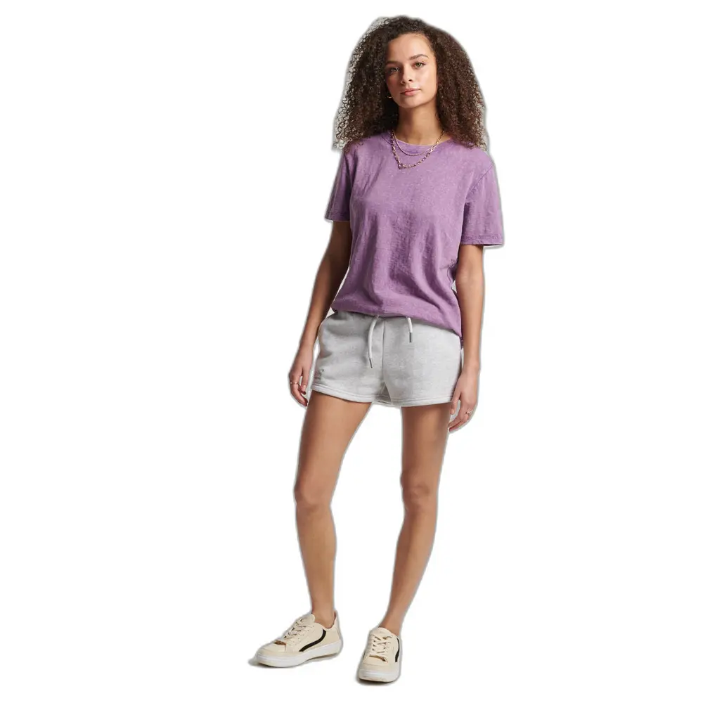 Pantaloncini da donna in cotone biologico e jersey Superdry Vintage Logo