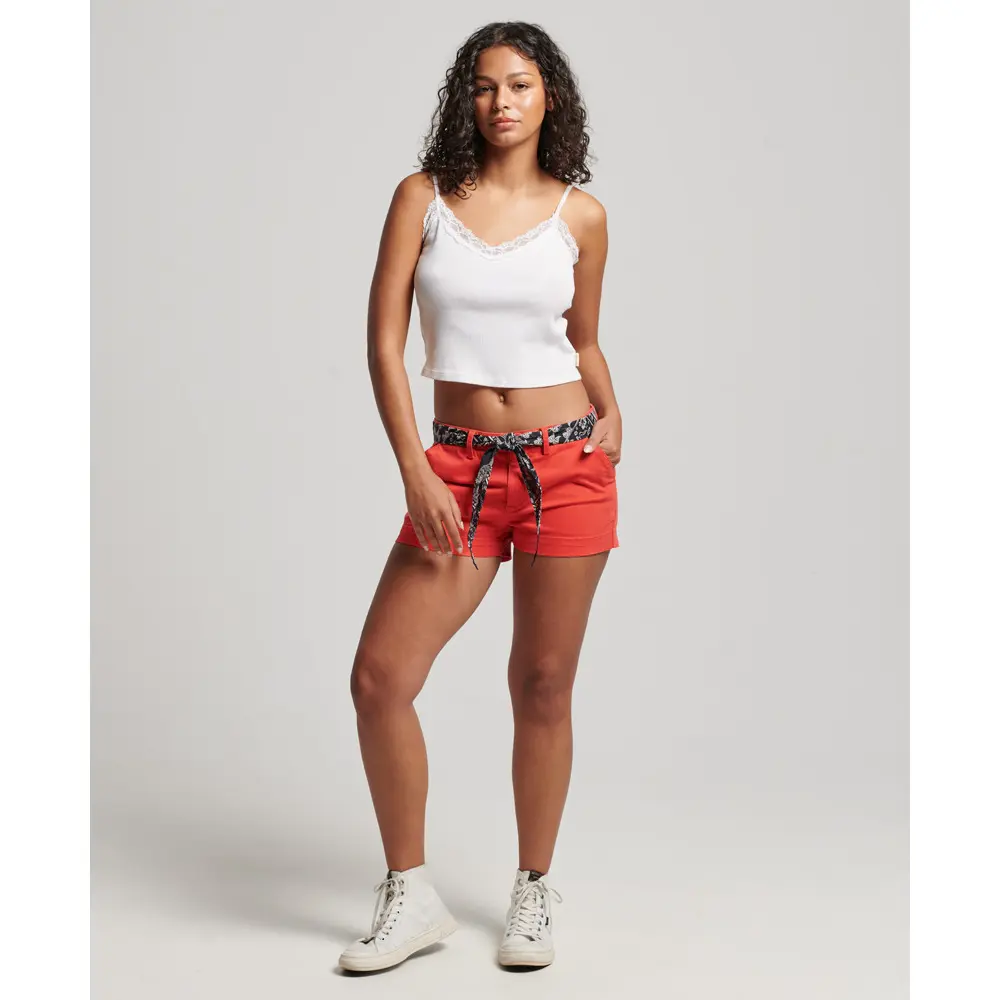 Mini short chino femme Superdry