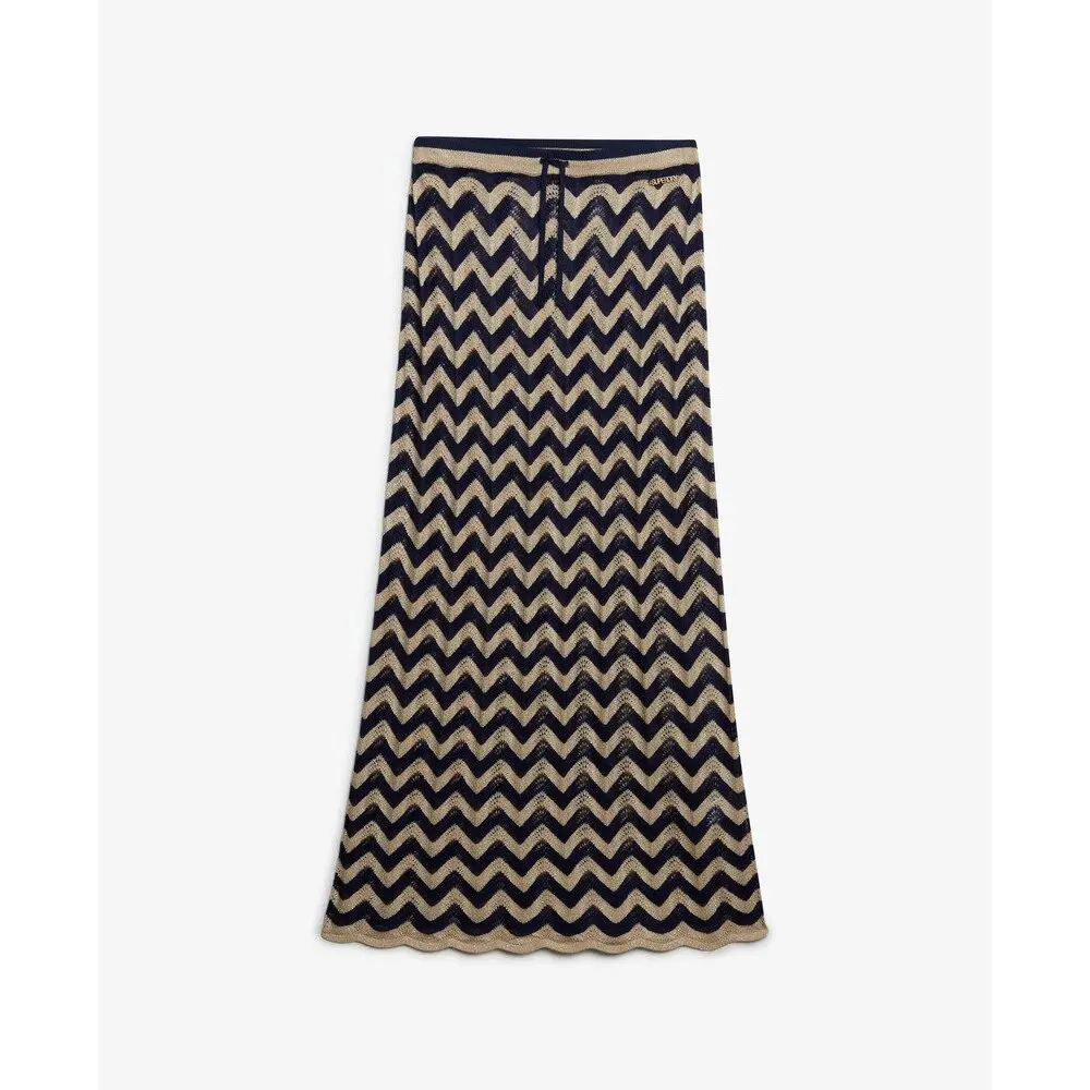 Jupe longue en maille zigzag femme Superdry