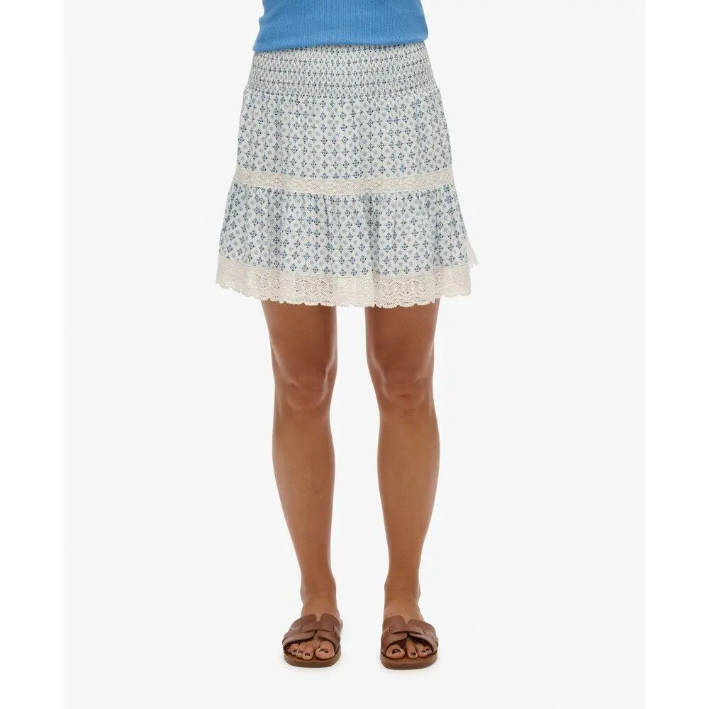 Mini jupe en dentelle femme Superdry