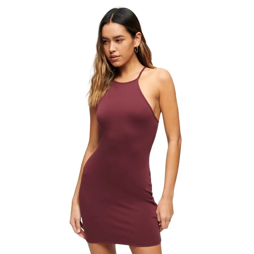 Robe moulante courte en jersey à dos nageur femme Superdry