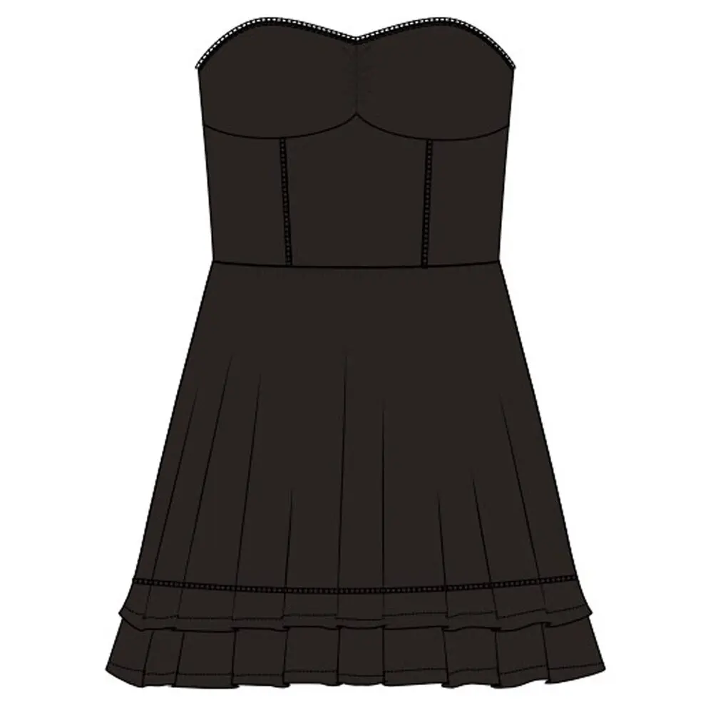 Robe courte Superdry Robe 50´ Embroidered Bandeau sans manches EU - vue 2