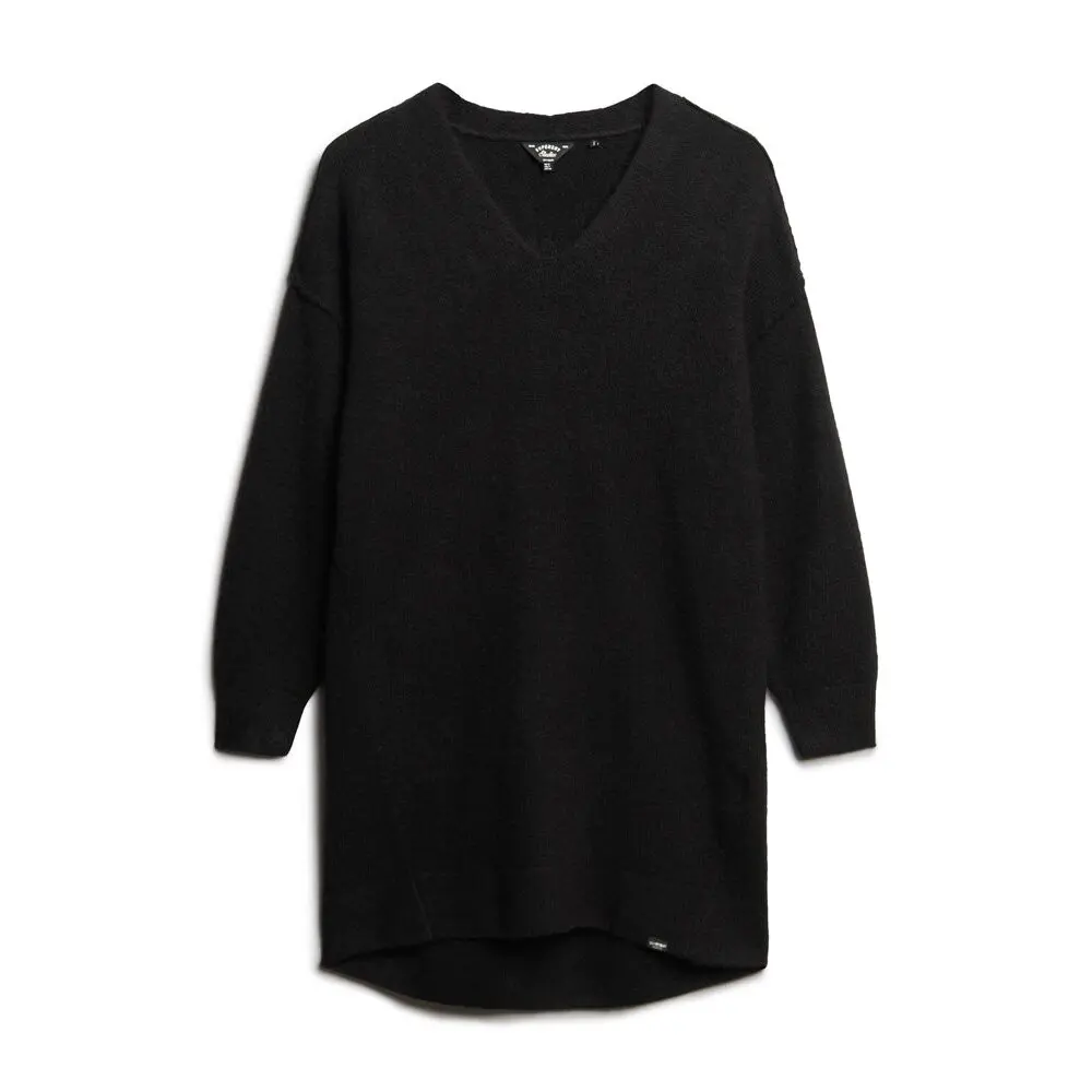 Robe pull en maille à col en V femme Superdry