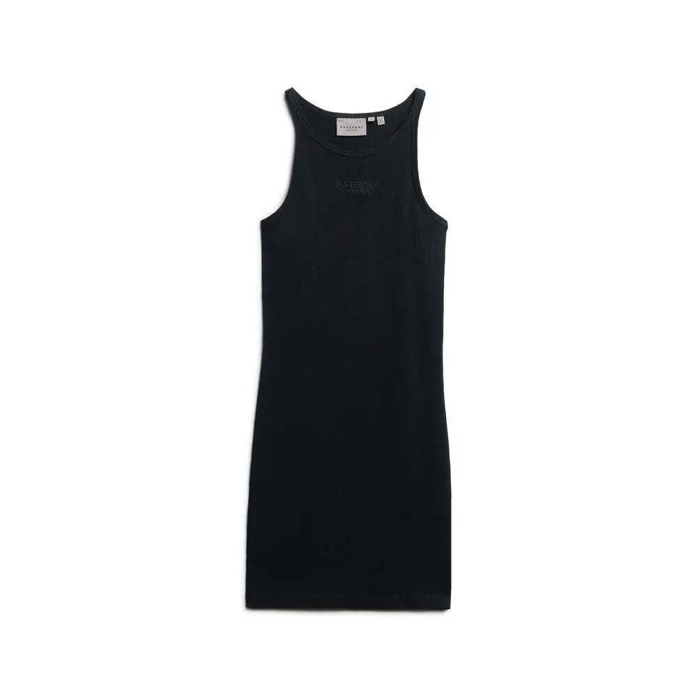 Robe courte Superdry Robe à côtes brodées sans manches EU