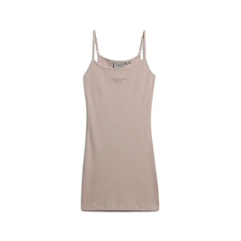 Abito a spalline ricamato a costine donna Superdry