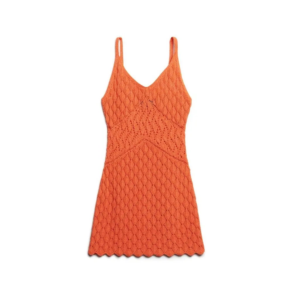 Robe caraco courte en crochet femme Superdry