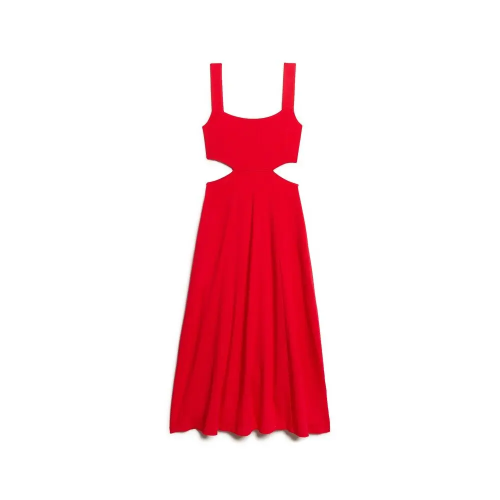 Robe mi longue ajourée en jersey femme Superdry