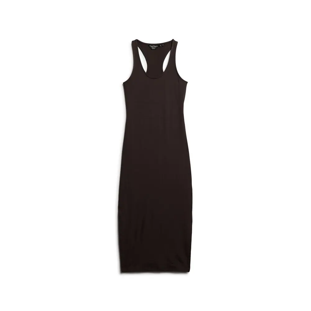 Robe mi longue en jersey à encolure dégagée femme Superdry