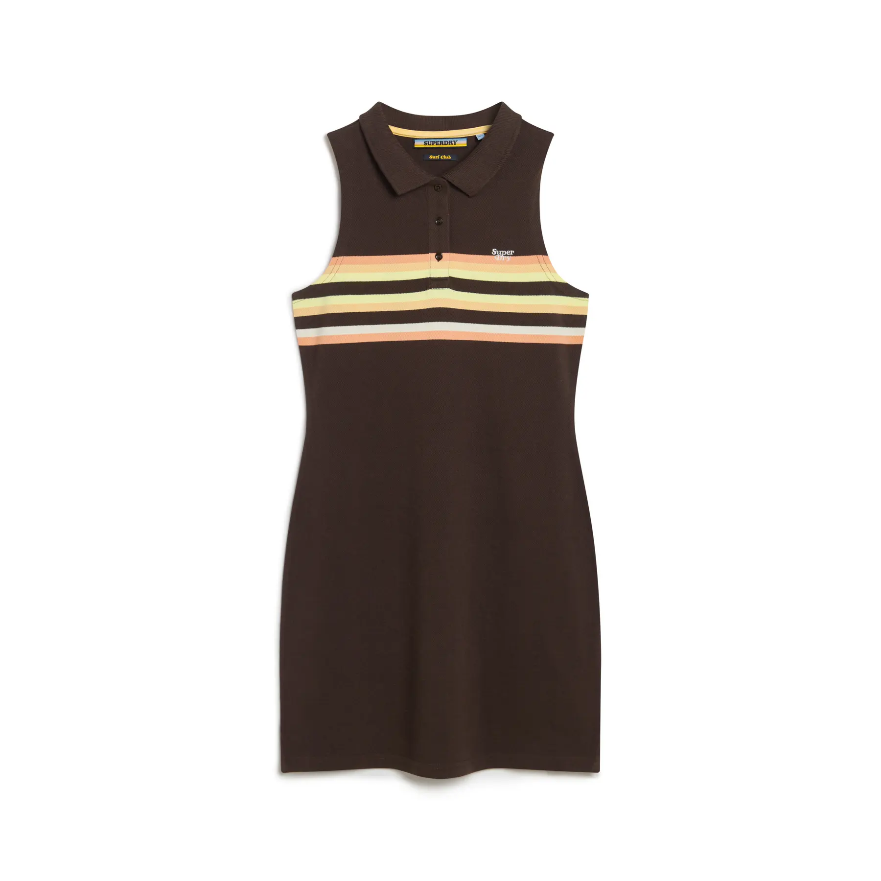 Robe courte Superdry Robe Mini robe Polo sans manches EU - vue 2
