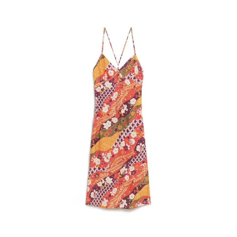 Robe caraco midi stampata da infilare donna Superdry