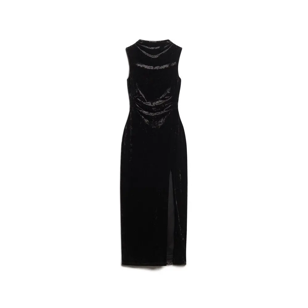 Robe longue en velours femme Superdry