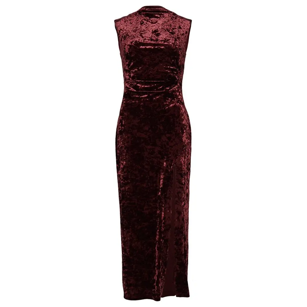 Robe longue en velours femme Superdry