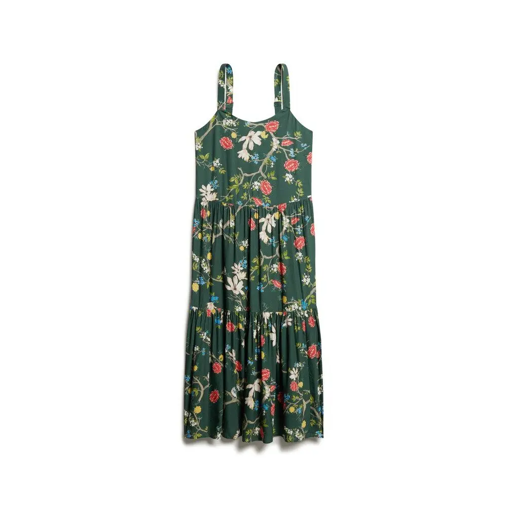 Robe longue tissée à volants femme Superdry