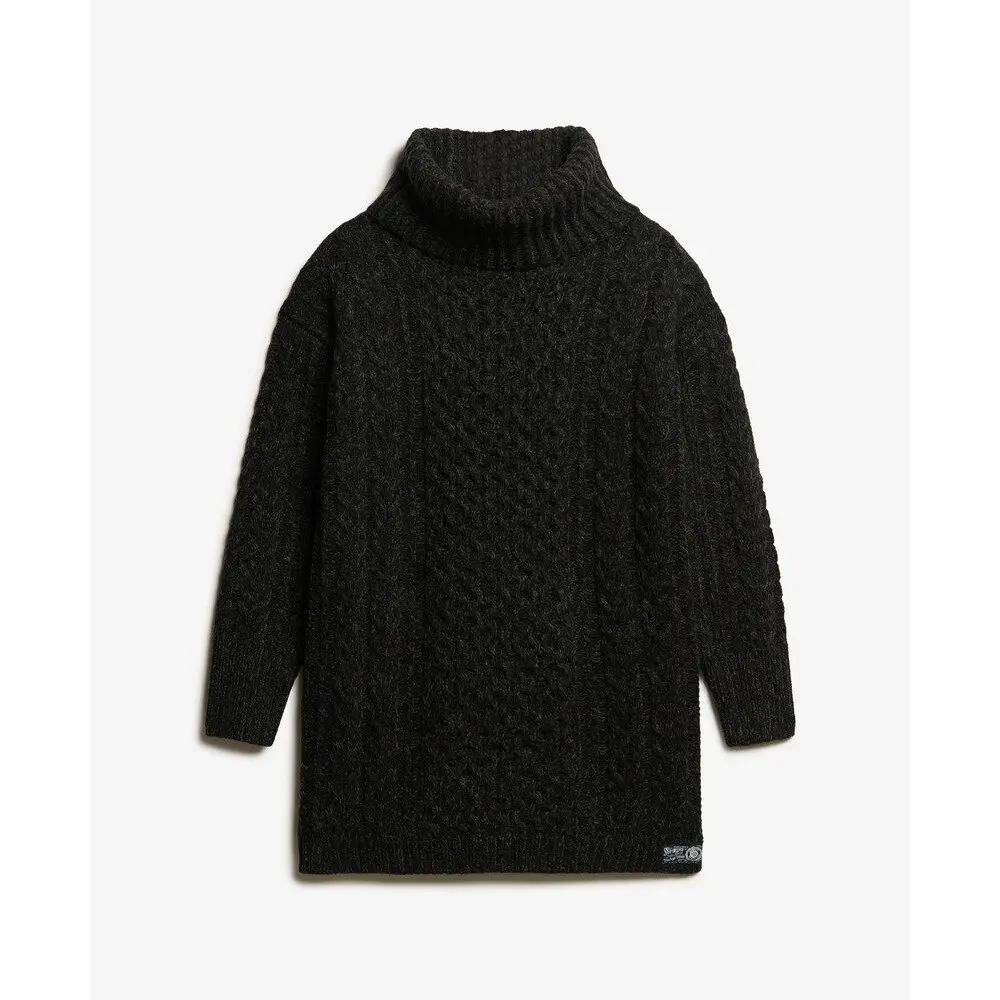 Robe pull torsadée à col roulé femme Superdry