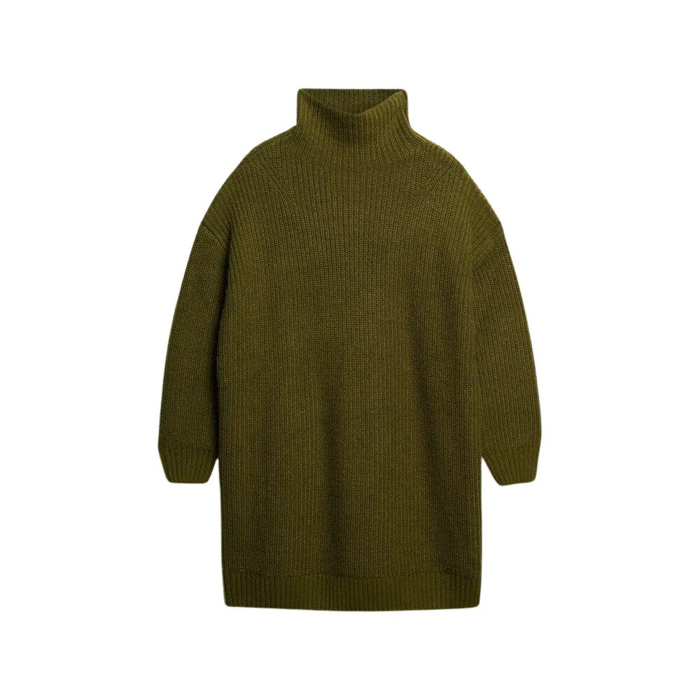 Robe pull en maille côtelée épaisse femme Superdry