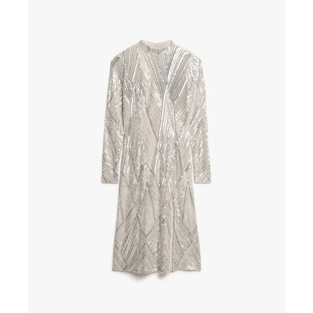 Robe mi longue manches longues et dos ouvert femme Superdry