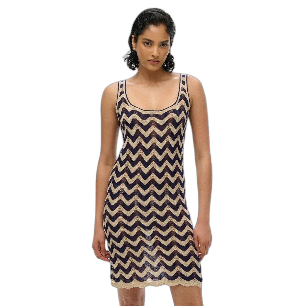 Abito corto in maglia zigzag donna Superdry