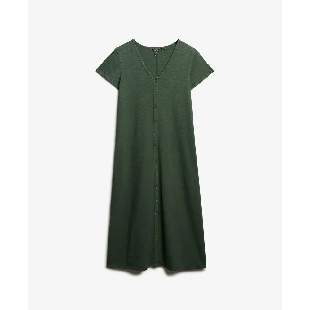 Robe mi longue boutonnée femme Superdry
