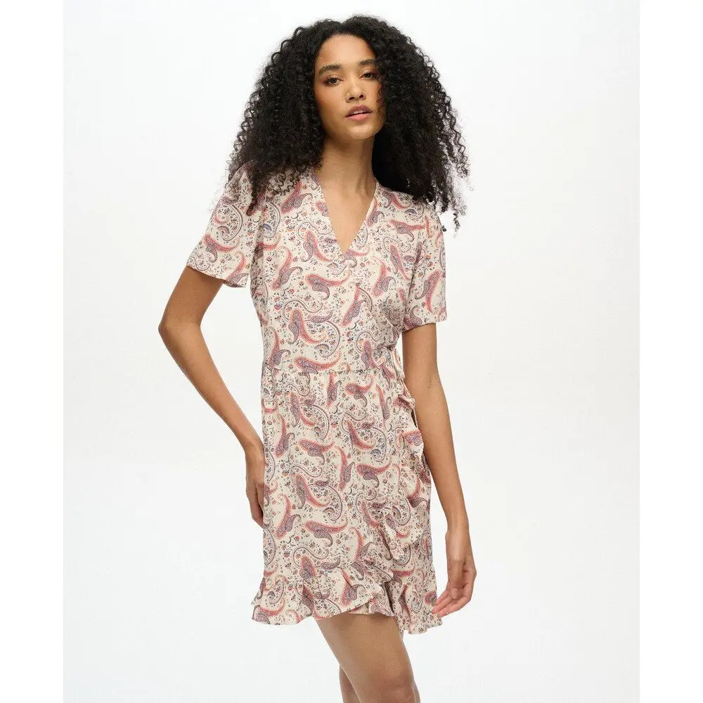 Robe portefeuille femme Superdry Printed Mini