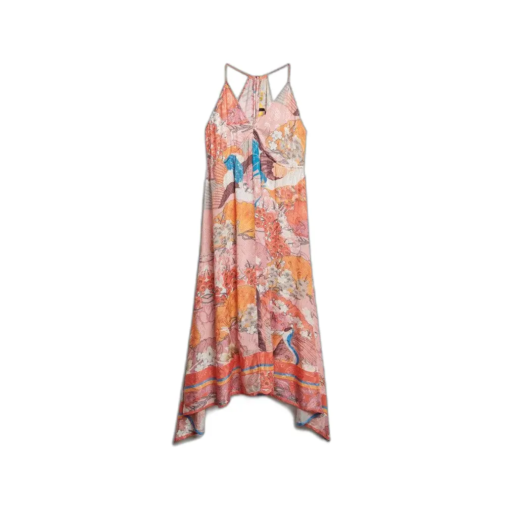 Abito stampato in jacquard con orlo a punta donna Superdry