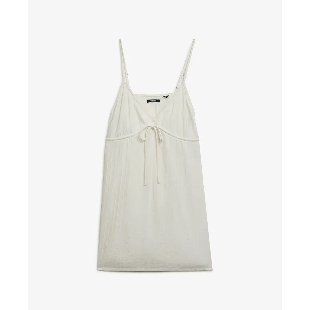 Robe courte caraco tissée texturée femme Superdry