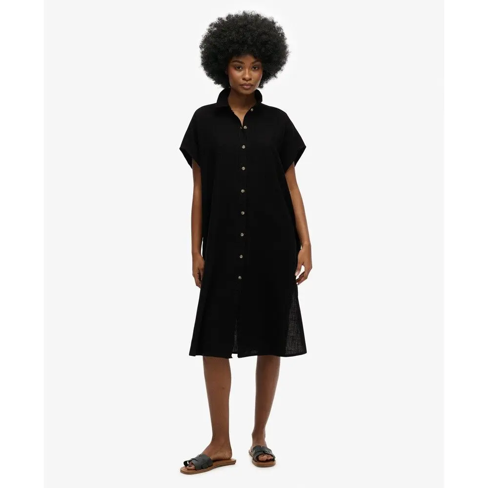 Robe chemise mi longue oversize femme Superdry