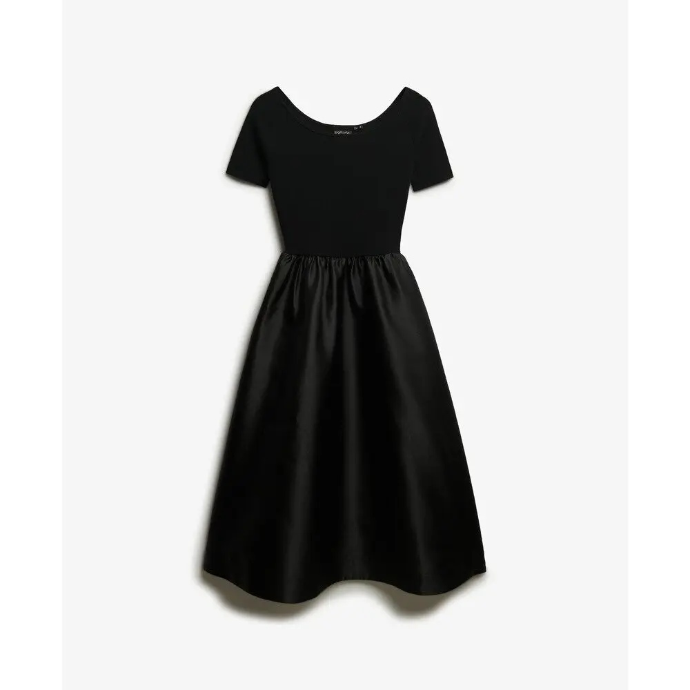 Robe mi longue en mélange tissé femme Superdry