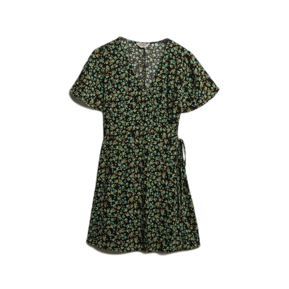 Robe portefeuille trapèze courte femme Superdry