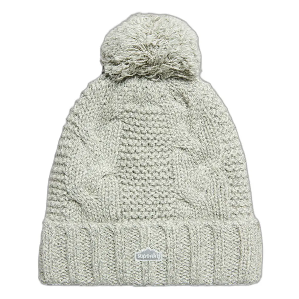 Bonnet enfant Superdry Bonnet à pompon en mailles torsadées femme Unique - vue 2