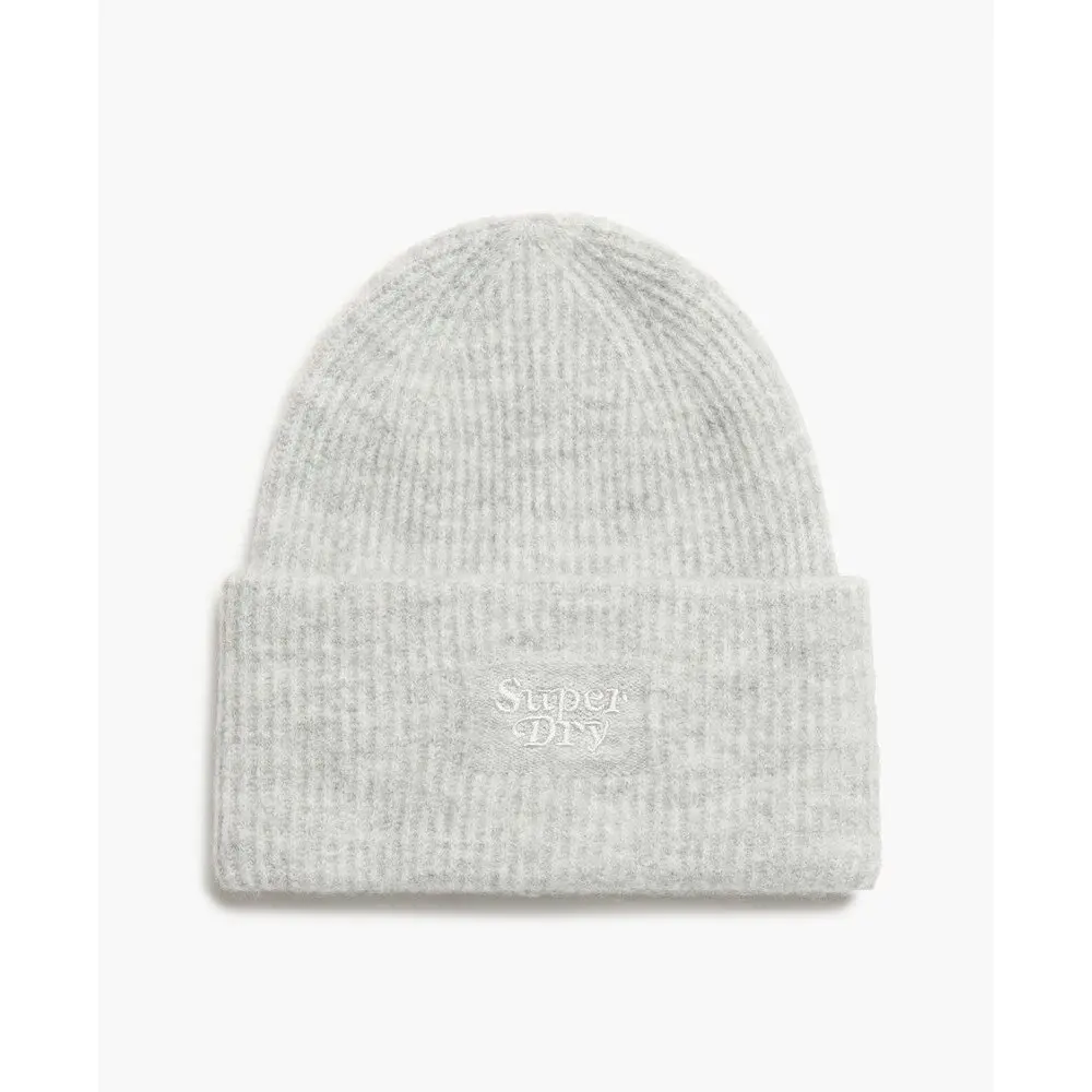 Bonnet dous en maille côtelée femme Superdry