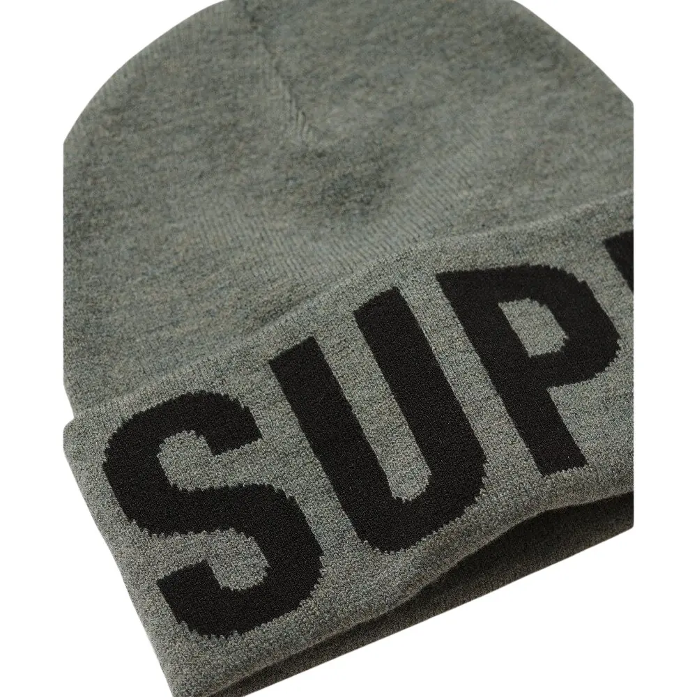 Bonnet en maille avec logo femme Superdry