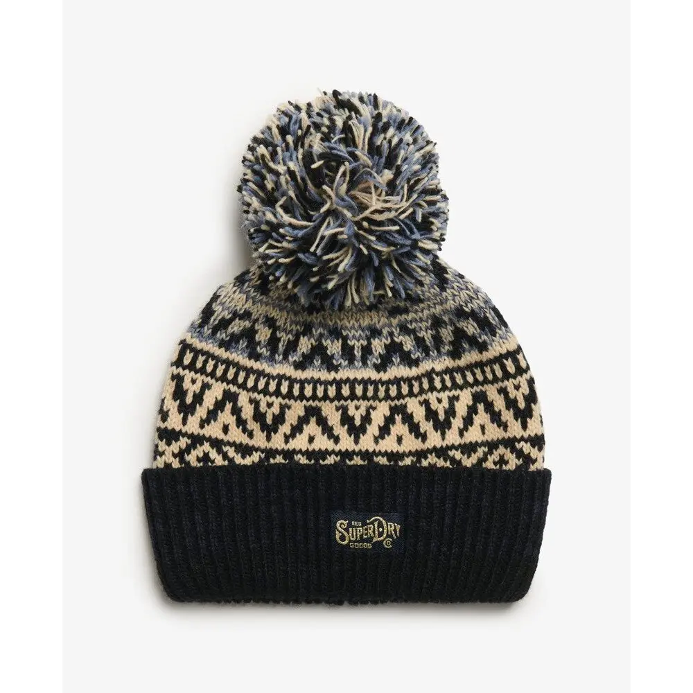 Bonnet en maille avec motif femme Superdry