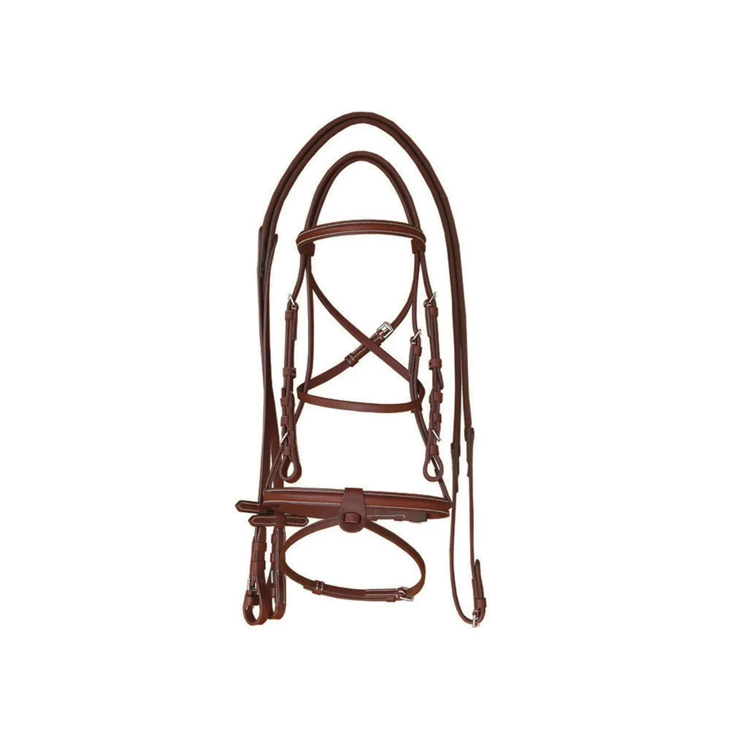 Equestrian bridles for horses with contrasting stitched reins antique Supreme